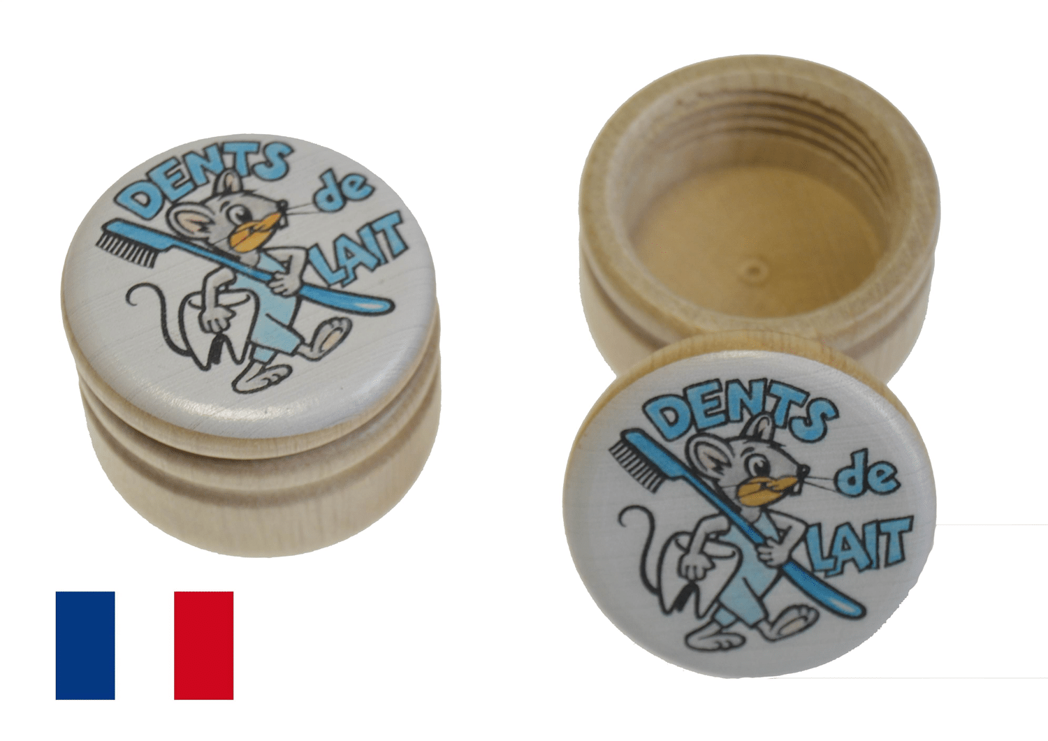 Boite à dents de lait - couvercle vissée diamètre 45 mm, Tabletterie des  lacs
