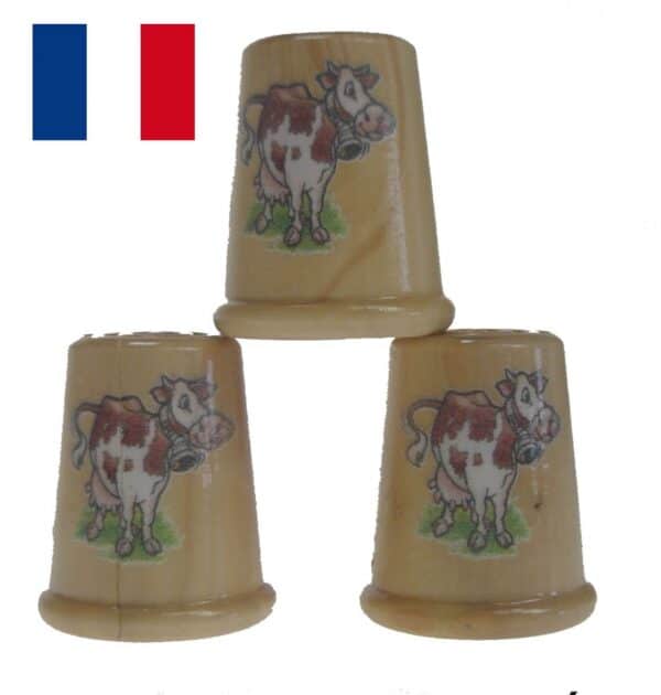 Dés à coudre de collection VACHE